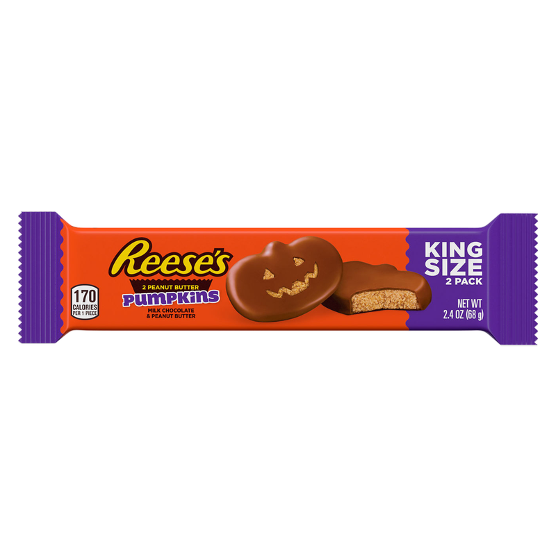 REESE'S Peanut Butter Pumpkin King Size, 2.4 oz