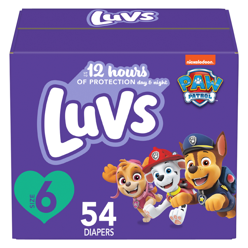 Luvs Size 6 Family Pack 54 ct