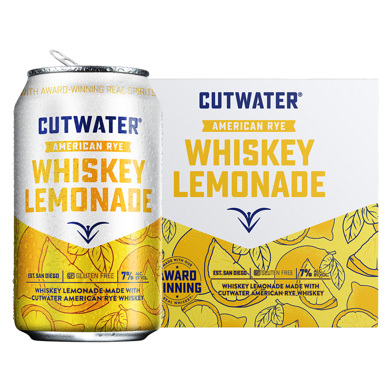 Cutwater Whiskey Lemonade 4pk 12oz 7% ABV