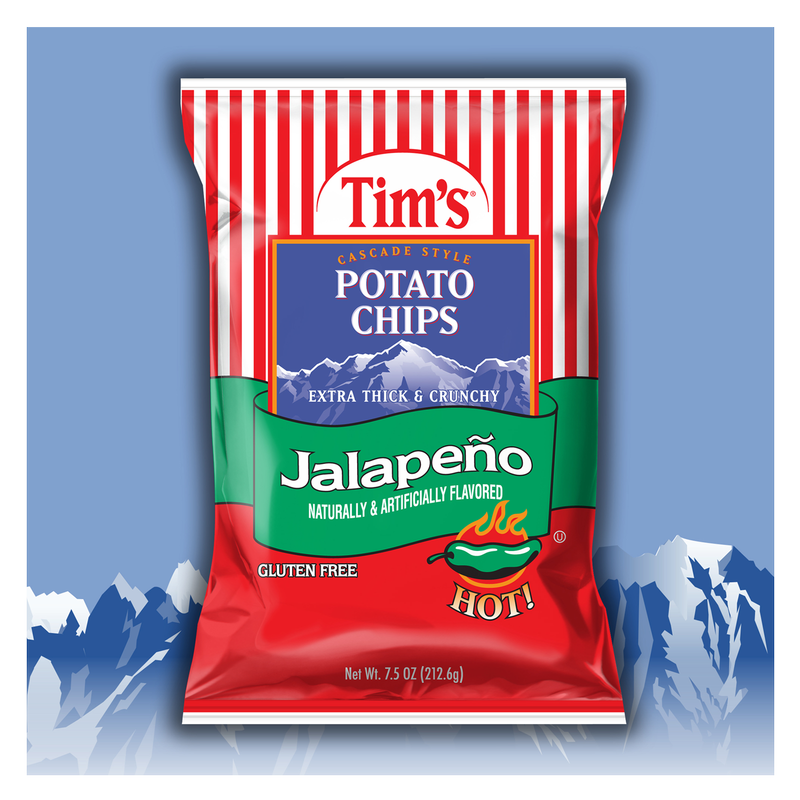 Tim's Cascade Potato Chips Jalapeno 7.5oz