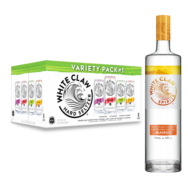 White Claw Mango Vodka and Variety Pack