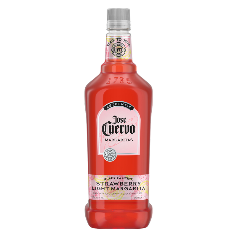 Jose Cuervo Authentic Margarita Strawberry Light Ready to Drink Cocktail 1.75L 9.95% ABV