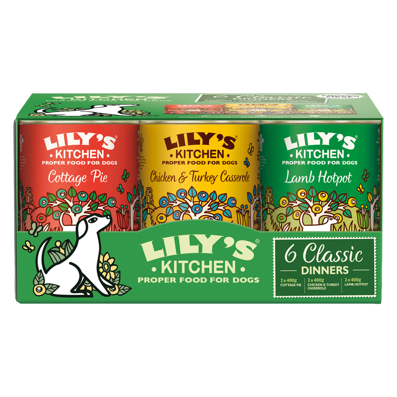 Lily's Kitchen Classic Wet Dog Food Multipack, 6 x 400g