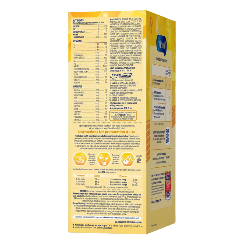 Enfamil NeuroPro Infant Formula Powder Refill Box 36.4oz