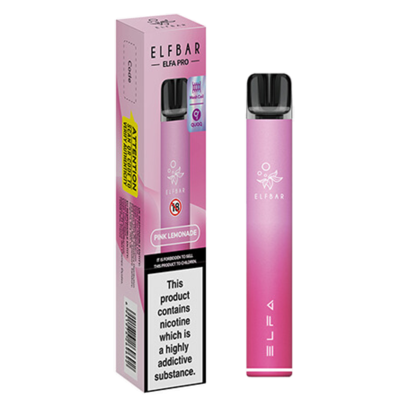 Elf Bar Elfa PRO Prefilled Pod Vape Kit Aurora Pink with Pink Lemonade 20mg/ml, 2ml