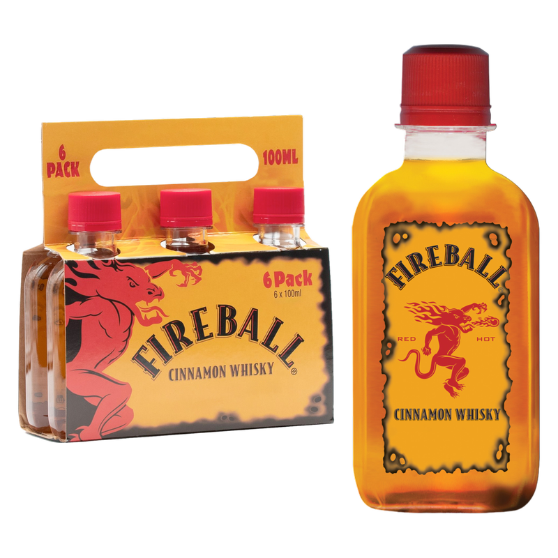 Fireball Cinnamon 6pk 100ml (33 Proof)