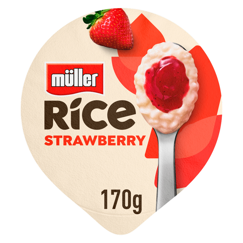 Muller Low Fat Strawberry Rice Pudding Dessert, 170g