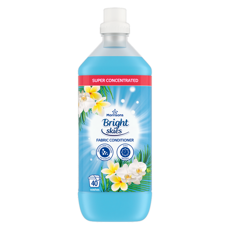 Morrisons Bright Skies Fabric Conditioner 40 Washes, 1L