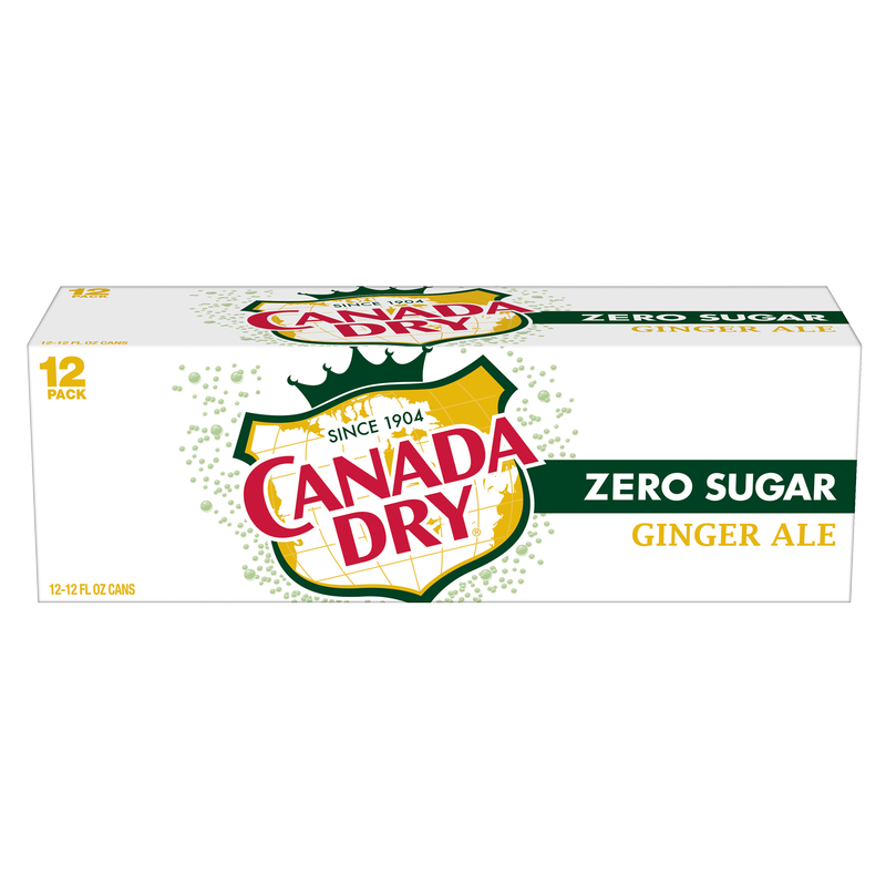 Canada Dry Ginger Ale Zero Sugar 12pk 12oz Can