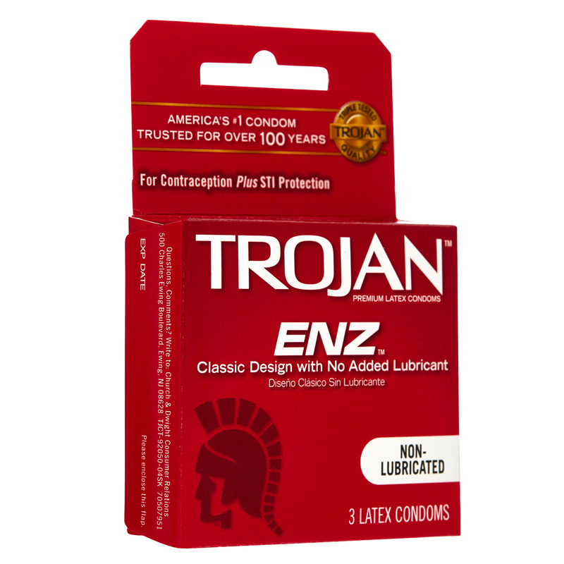 Trojan ENZ Condoms Non-Lubricated 3ct