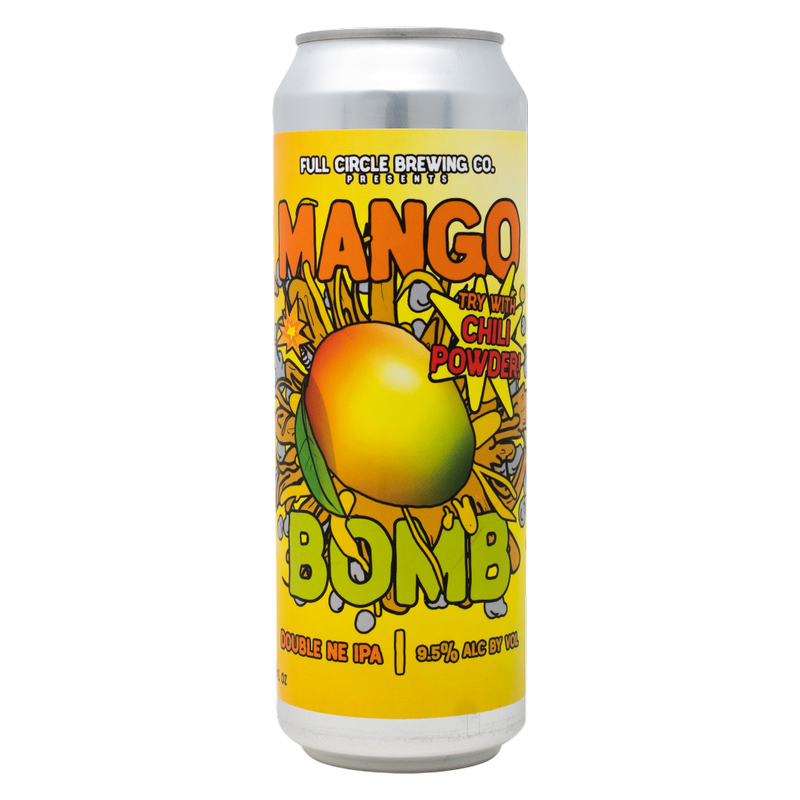 Full Circle Brewing Co. Mango Bomb Double NE IPA (19.2 OZ CAN)