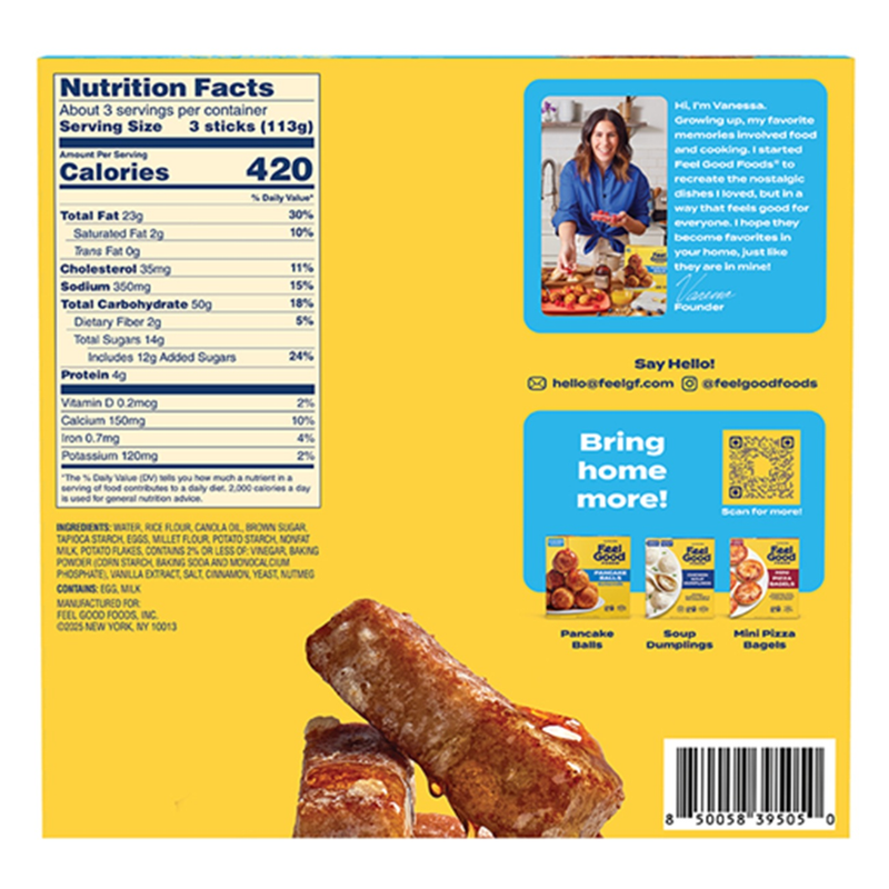 Feel Good Foods Original French Toast Sticks 12oz