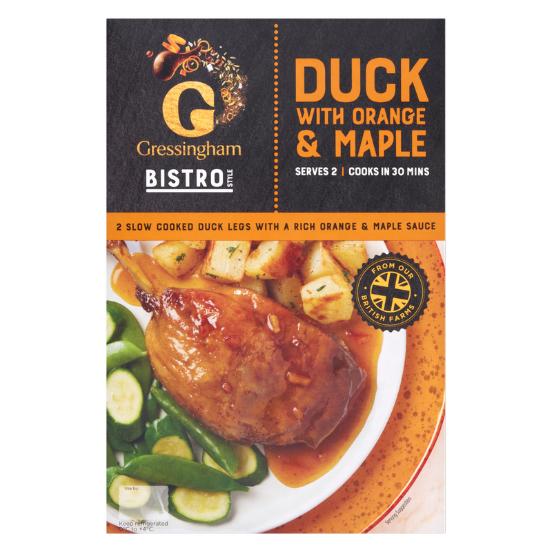 Gressingham Bistro Style Duck with Orange & Maple, 530g