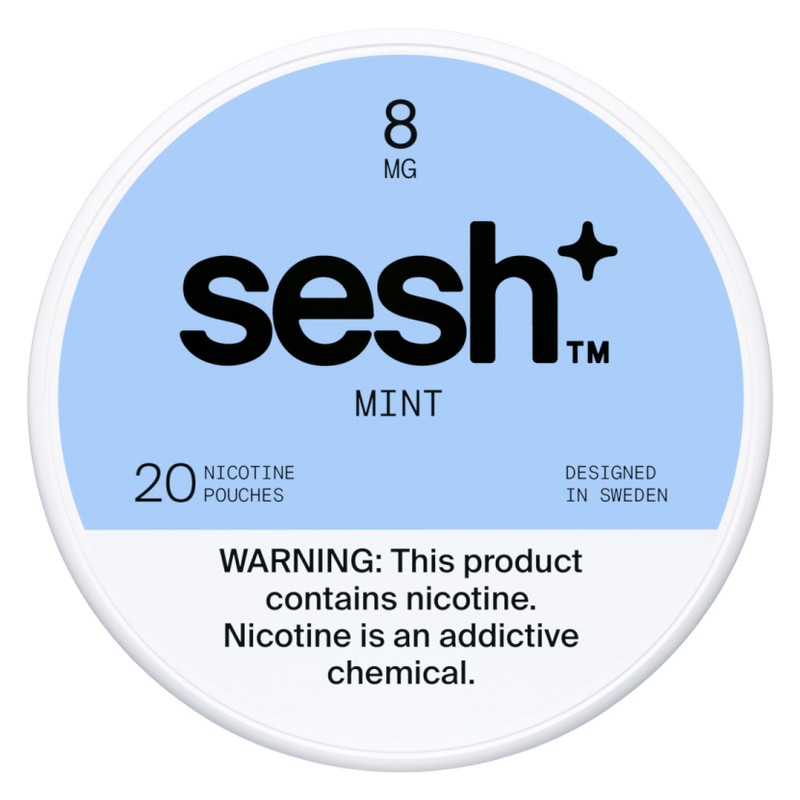 Sesh+ Mint Nicotine Pouch, 8mg