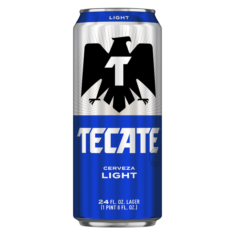 Tecate Light Lager Single 24oz Can