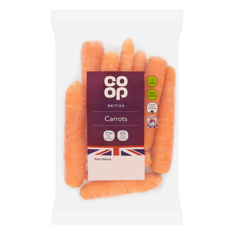 Co-op Carrots, 500g