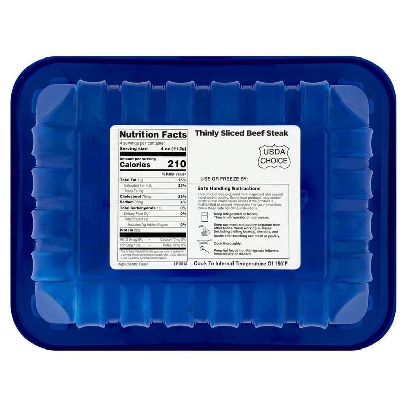 Pat LaFrieda Shaved Beef Steak - 16oz