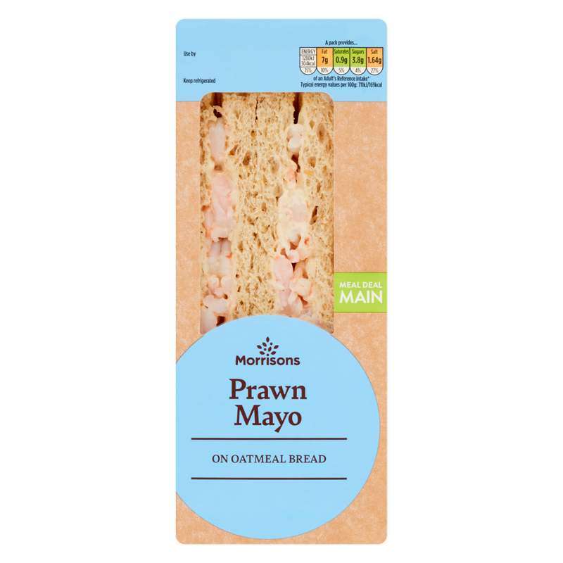 Morrisons Prawn Mayo Sandwich, 1pcs