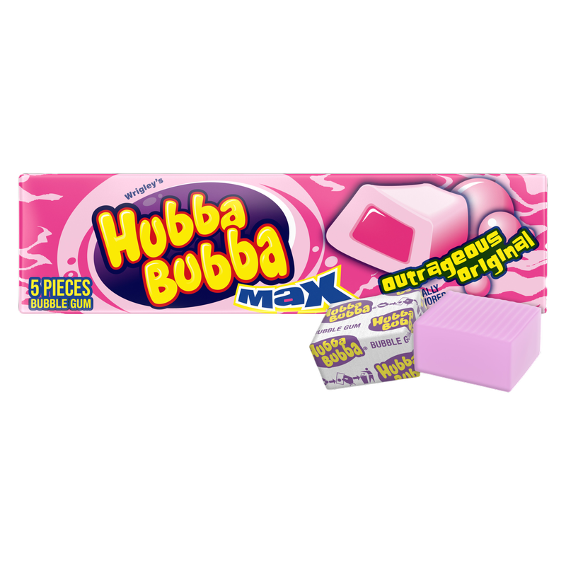 Hubba Bubba Max Outrageous Original Gum 5ct
