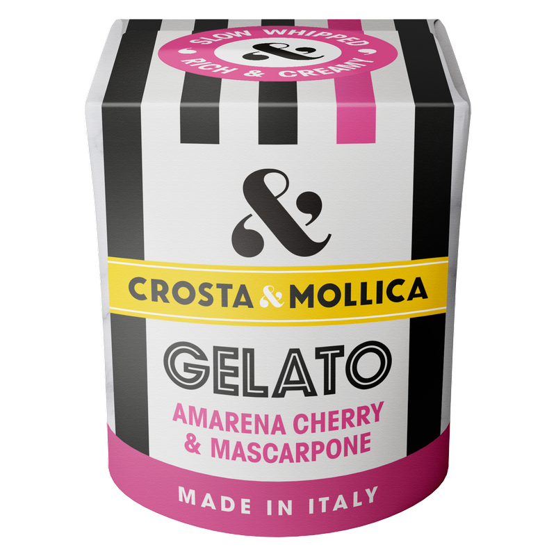 Crosta & Mollica Amarena Cherry & Mascarpone Gelato, 450ml