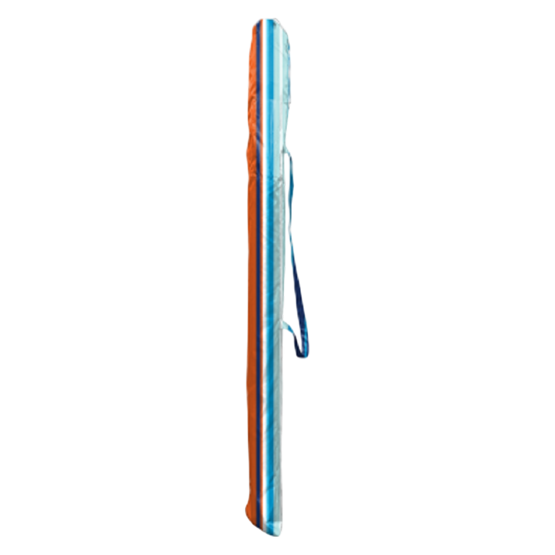Cabana Beach 6 Ft Arc Beach Umbrella with UV-Bold Candy Stripe