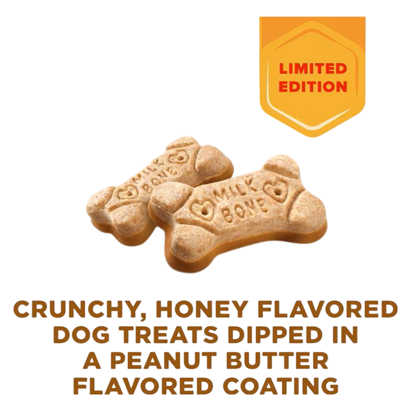 Milk-Bone Honey & PB Dipped Dog Biscuit, 10oz. 