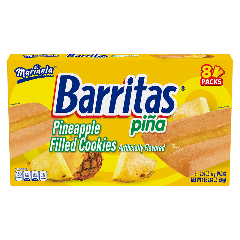 Marinela Barritas Piña Pineapple Soft Filled Cookie Bar 36oz