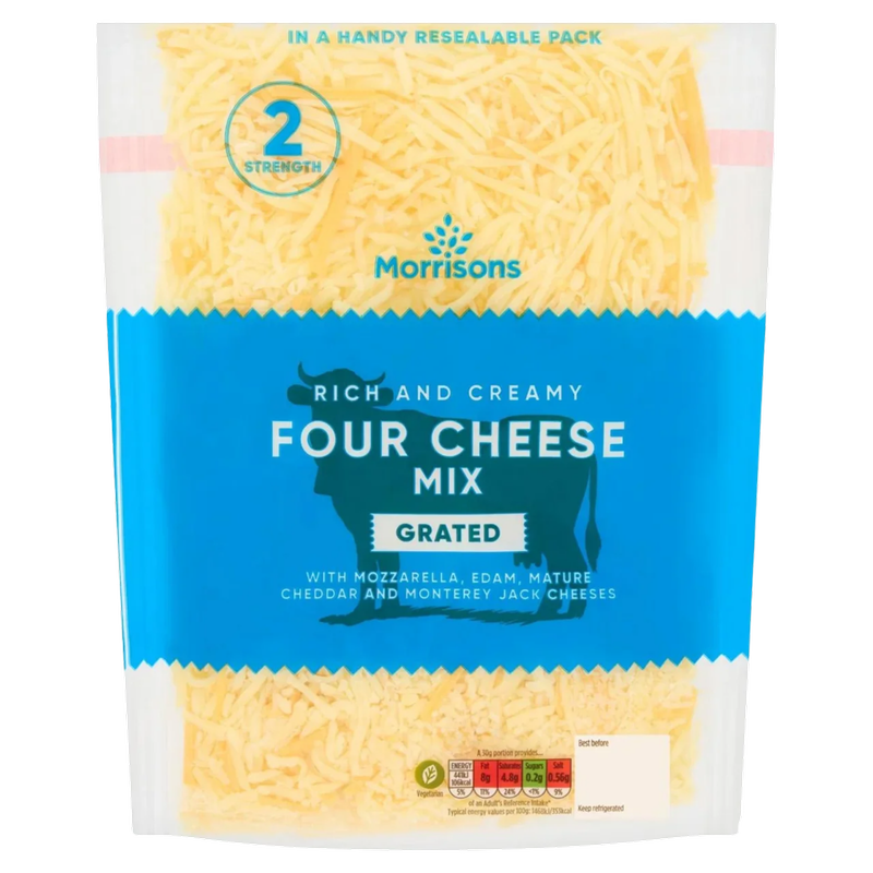 Morrisons Four Cheese Grated Mix, 250g