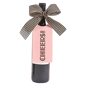 Mod Lounge Paper Company Pink Cheers! Bottle Tag
