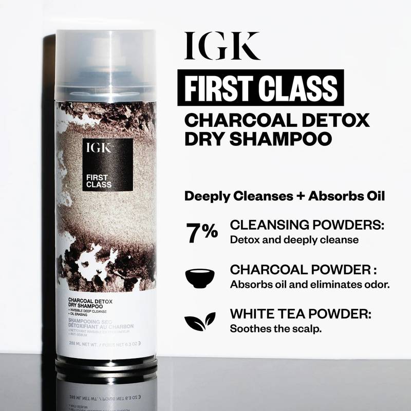 IGK FIRST CLASS Charcoal Detox Dry Shampoo