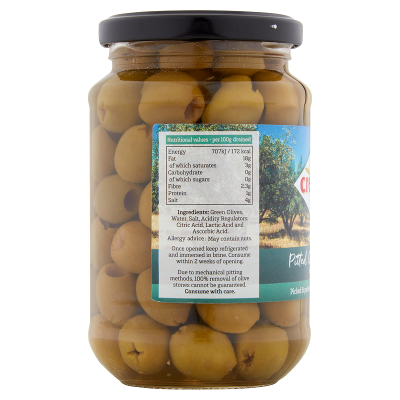 Crespo Pitted Green Olives in Brine, 354g