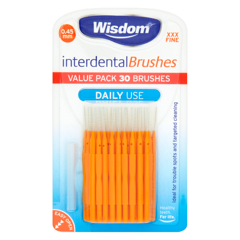 Wisdom Daily Use Interdental Brushes, 30pcs