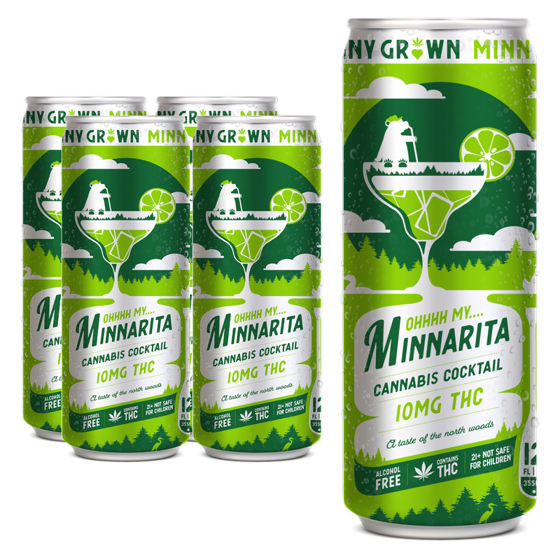 Minny Grown 10mg THC Minnarita 4pk 12oz Can