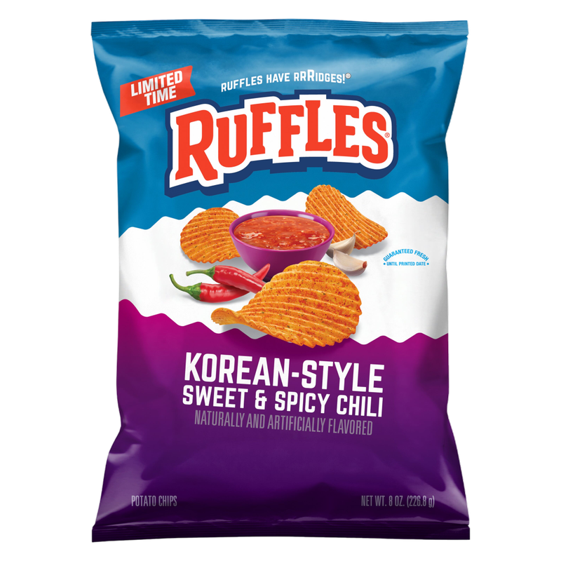 Ruffles Double Crunch Korean Sweet & Spicy Chili, 7.25oz