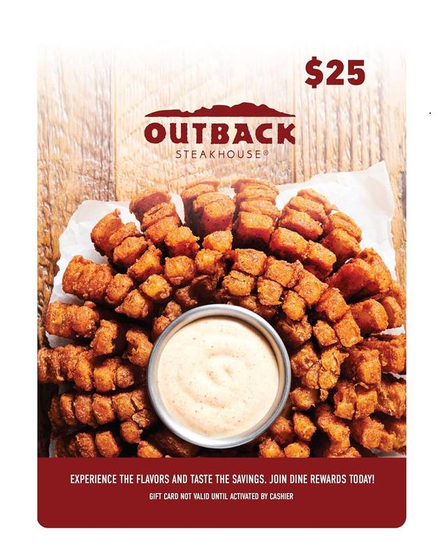 Outback Steakhouse $25 Gift Card