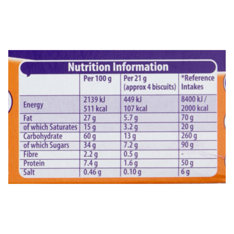 Cadbury Orange Fingers, 114g