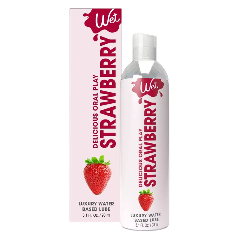 Lubricante con sabor a fresa WET 3.1 oz