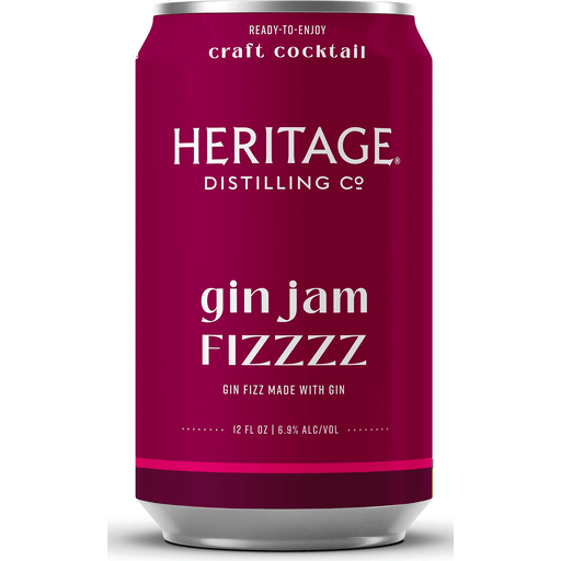 Heritage Distilling Co Gin Jam Fizz 4pk 12oz Can 6.9% ABV