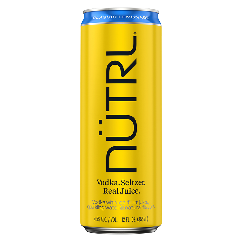 NUTRL Classic Lemonade Vodka Hard Seltzer 12oz Can 4.5% ABV