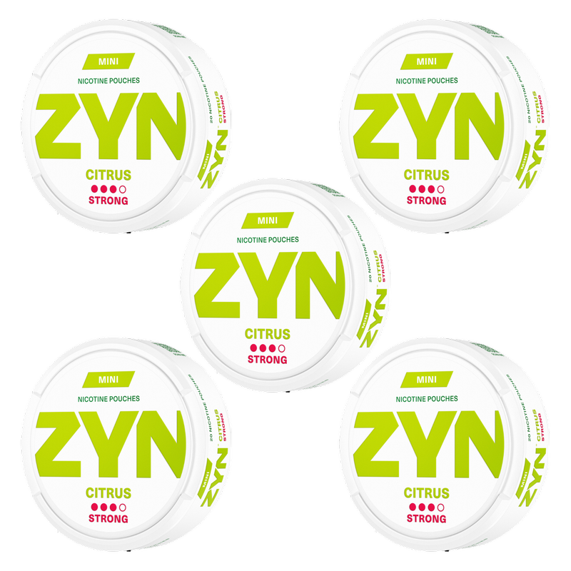 ZYN Citrus Mini Strong 6mg, 5 x 21pcs