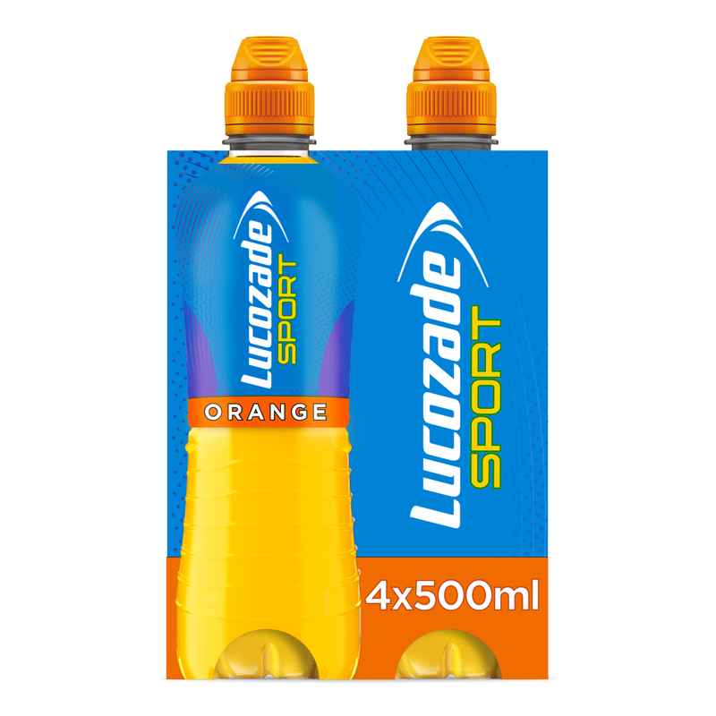 Lucozade Sport Drink Orange, 4 x 500ml