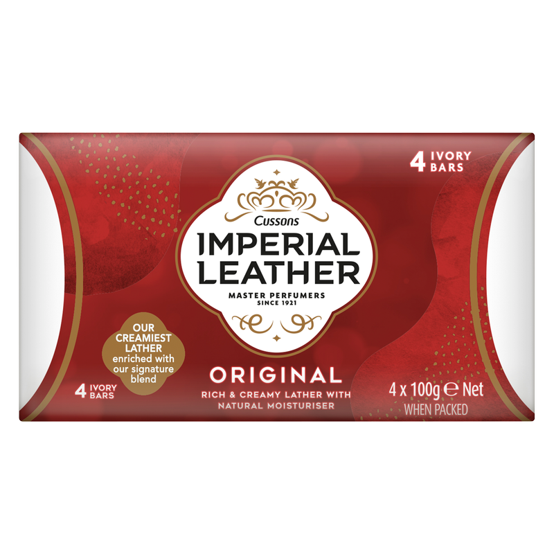 Imperial Leather Original Soap Bar, 4 x 100g