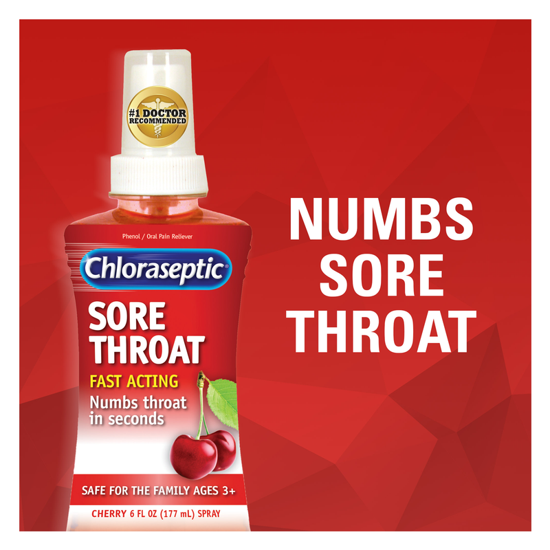 Chloraseptic Sore Throat Spray Cherry 6oz