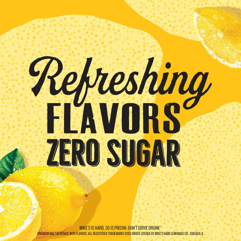 Mike's Hard Lemonade Zero Sugar 6pk 11.2oz Btl 4.8% ABV