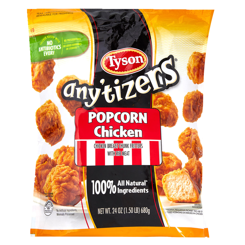 Tyson Any'tizers Frozen Popcorn Chicken Chunks 24oz