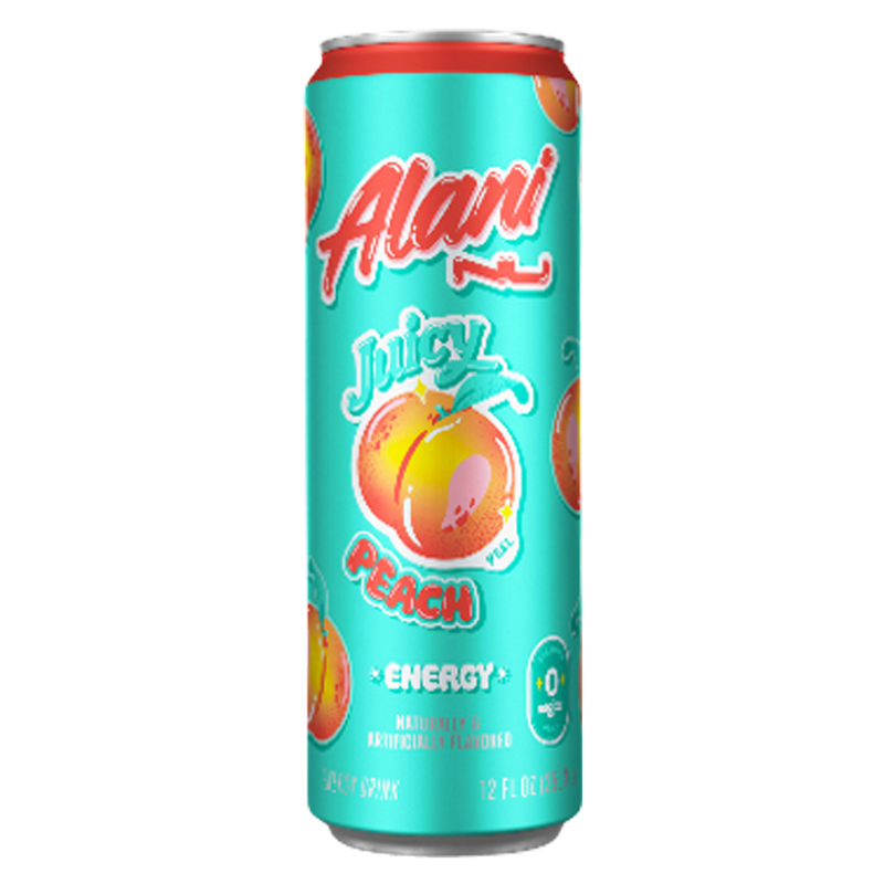 Alani Nu Energy Juicy Peach 12oz Can