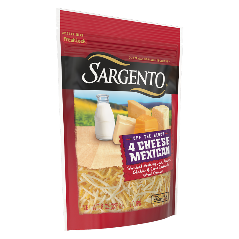 Sargento Natural Finely Shredded 4 Cheese Mexican Blend - 8oz