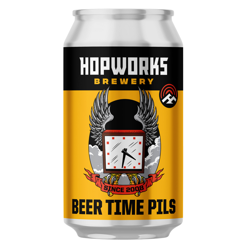 Hopworks Beer Time Pilsner 6pk 12oz Can 4.9% ABV