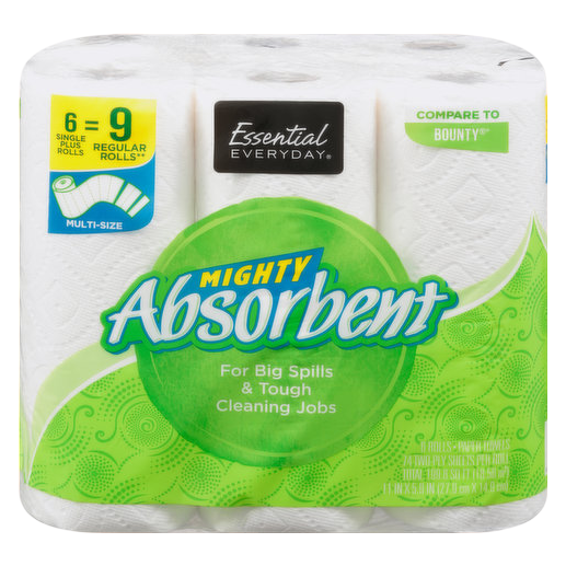 Mighty Absorbent 6ct Paper Towels 