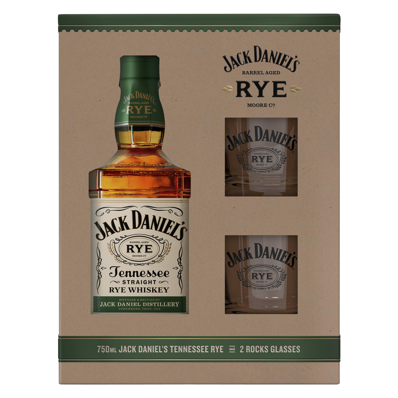 Jack Daniel's Rye Whiskey Gift Set 750 Ml